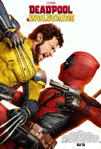 Deadpool and Wolverine poster featuring hugh jackman and ryan reynolds