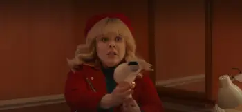 Nicola Coughlan as joy in Doctor Who Joy to the world christmas special