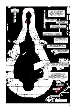 Marked Graphic Novel Page One.